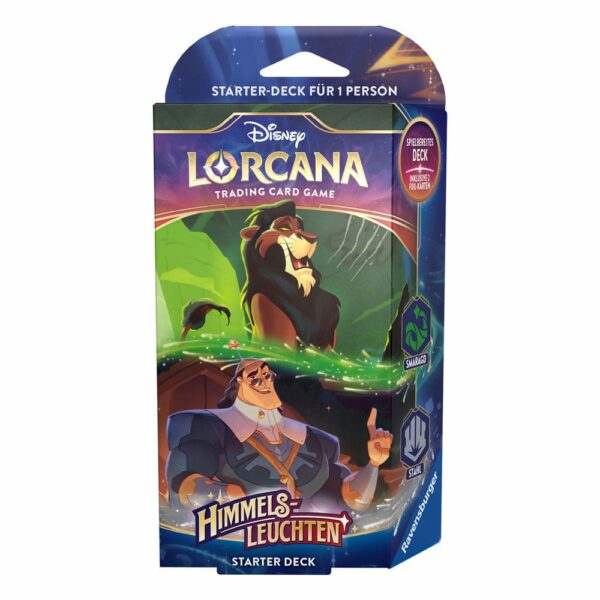 Disney Lorcana Shimmering Skies Starter Deck Emerald/Steel
