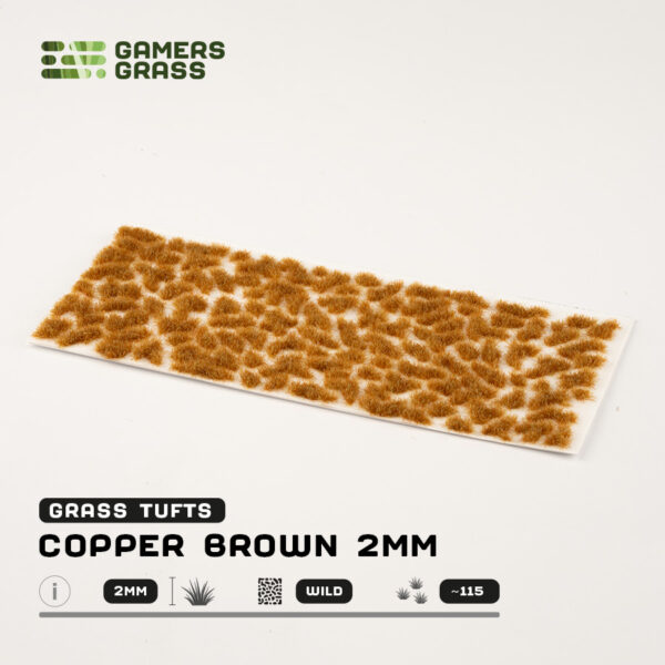 Gamers Grass - Copper Brown Tufts (2mm)