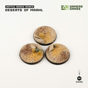 Gamers Grass - Deserts of Maahl Bases Round 50mm (x3)
